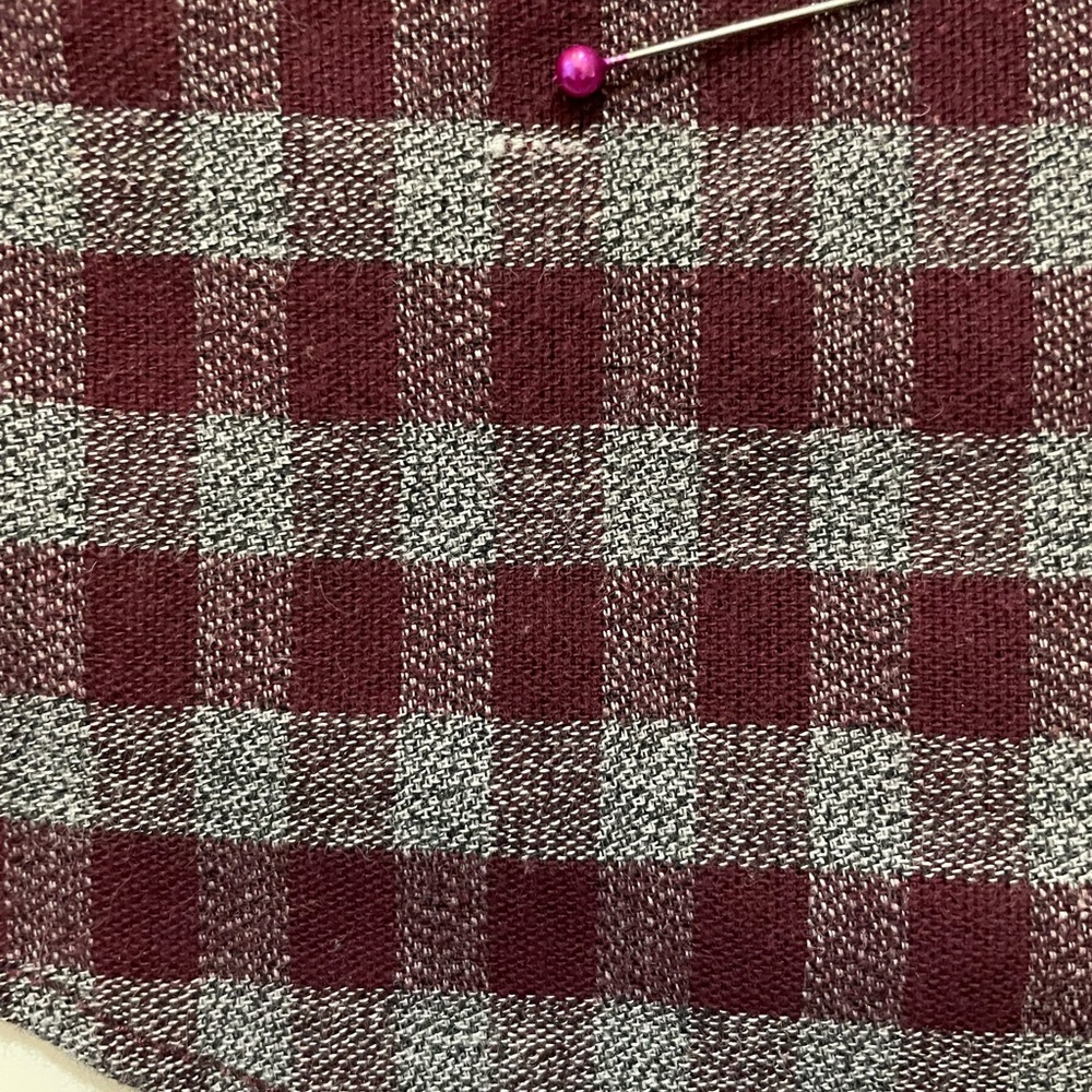 American Rag men’s long sleeve button up shirt purple & gray checks size Large - Picture 11 of 11